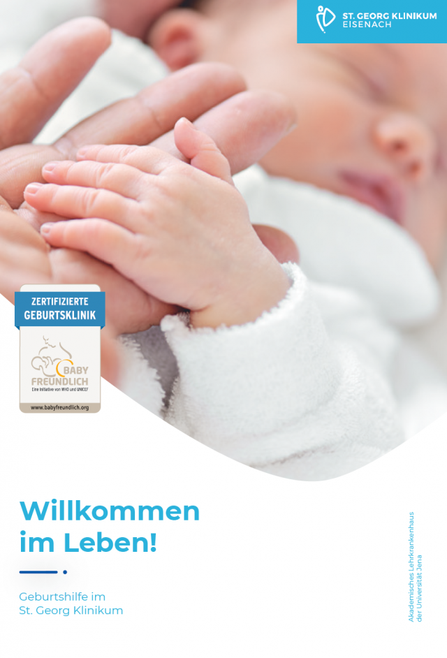 Titelbild Broschuere Geburtshilfe mit Siegel babyfreundlich